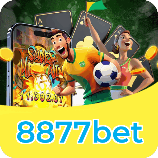 Números do app 8877bet em material de marketing — ilustração, não auditoria
